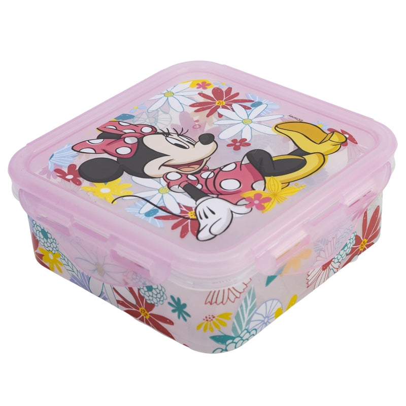 RECIPIENTE CUADRADO 500 ML MINNIE MOUSE SPRING LOOK - Imagen 1