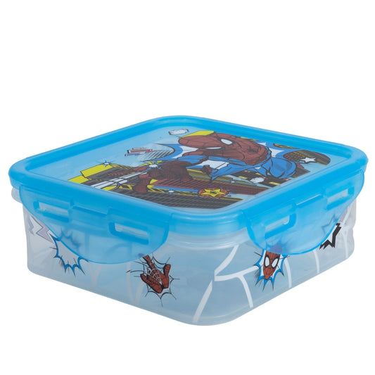 RECIPIENTE CUADRADO 500 ML SPIDERMAN ARACHNID GRID - Imagen 1