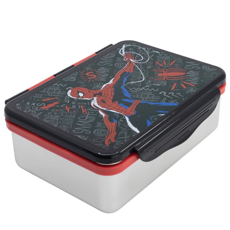 SANDWICHERA HERMETICA ACERO INOXIDABLE XXX ML SPIDERMAN BLACK BOARD - Imagen 1