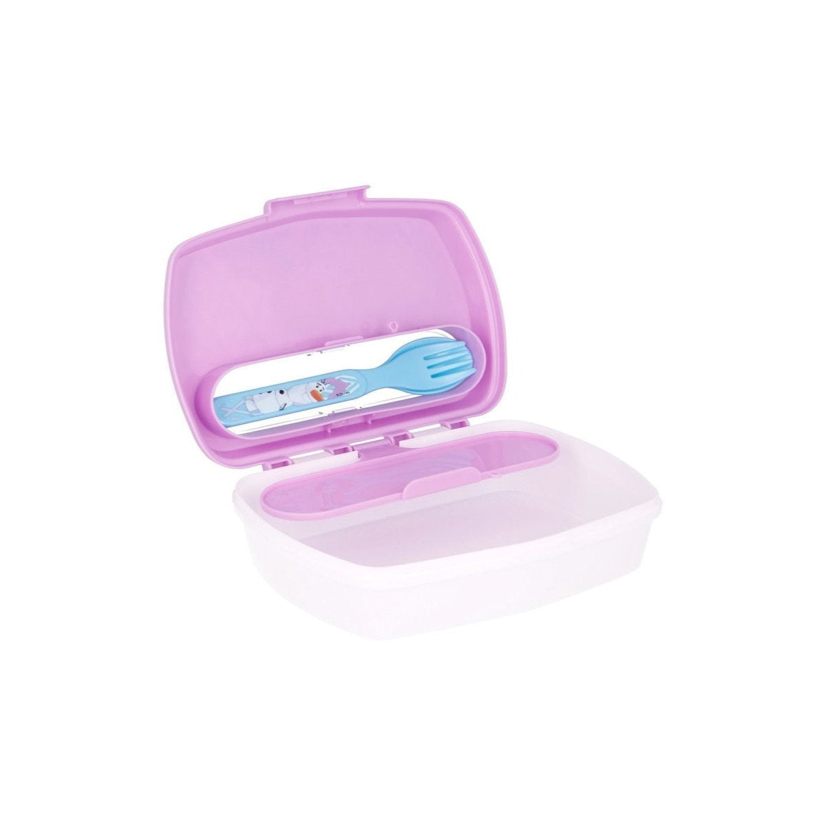 ILLUSION RECTANGULAR SANDWICH BOX/FROZEN CUTLERY