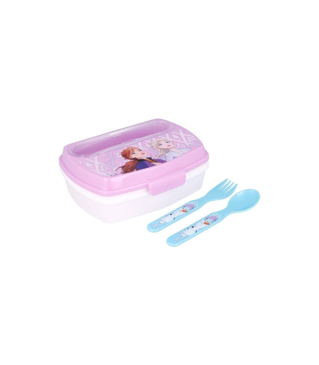 ILLUSION RECTANGULAR SANDWICH BOX/FROZEN CUTLERY