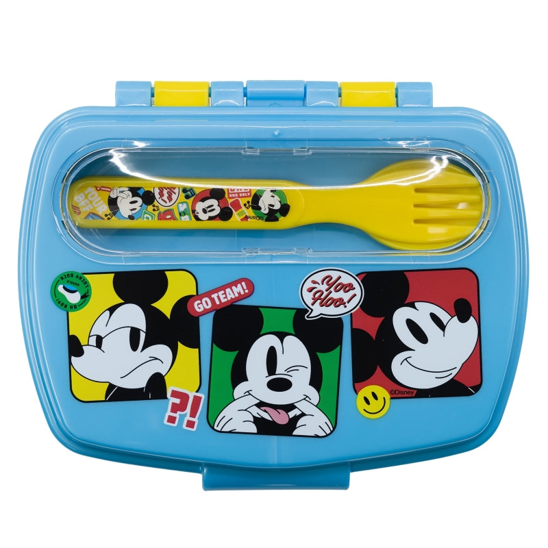 SANDWICHERA RECTANGULAR CON CUBIERTOS MICKEY MOUSE FUN-TASTIC - Imagen 2