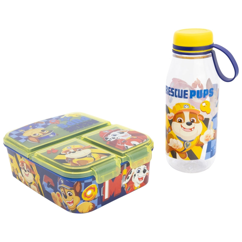 SET 2 PCS (BOTELLA AVENTURA Y SANDWICHERA MULTIPLE) PAW PATROL BOY - Imagen 1
