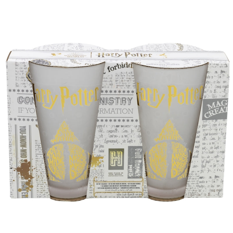 SET 2 VASOS CASUAL DE CRISTAL 490 ML HARRY POTTER