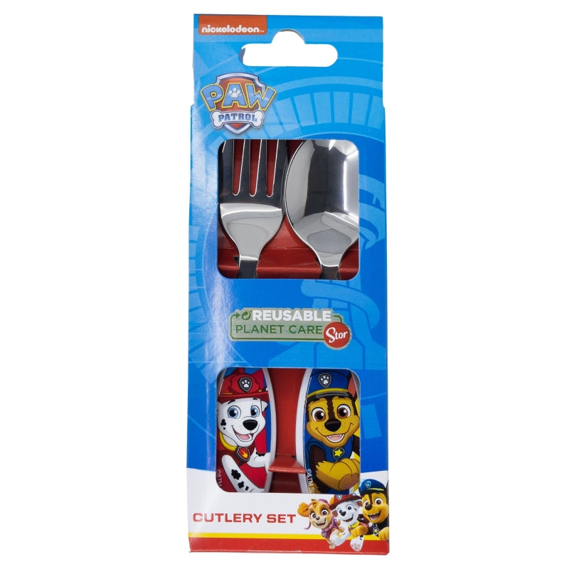 SET DE 2 CUBIERTOS METALICOS PAW PATROL PUP POWER - Imagen 2