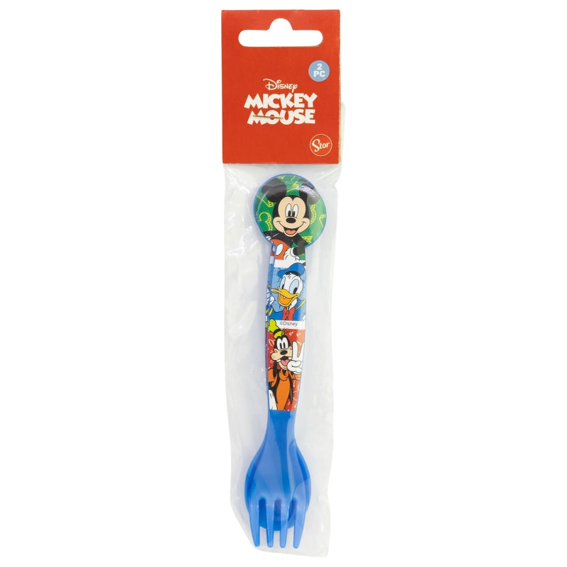 SET DE 2 CUBIERTOS PP (CUCHARA Y TENEDOR) MICKEY HAS FUN - Imagen 1