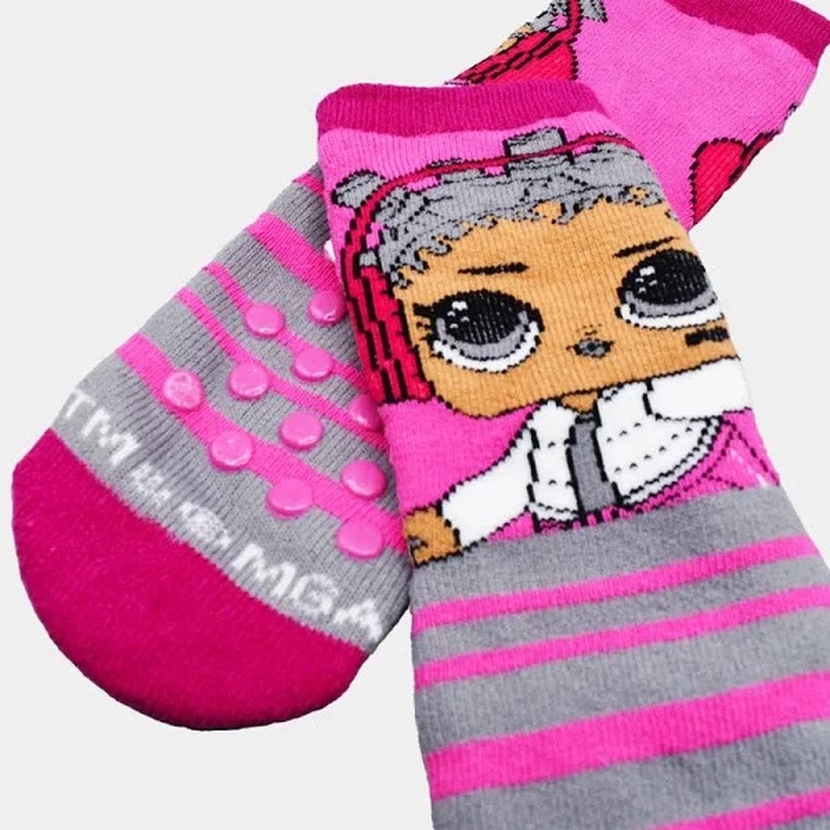 PACK OF 12 LOL NON-SLIP SOCKS SIZE 27 TO 34