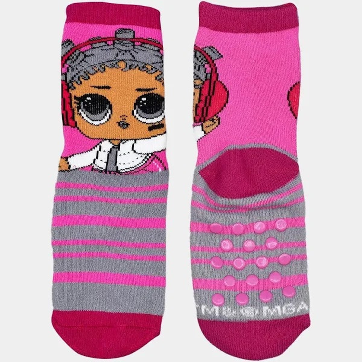 PACK OF 12 LOL NON-SLIP SOCKS SIZE 27 TO 34
