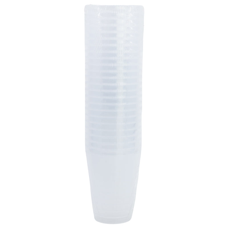 STOR LOTE 24 VASOS PP TRANSPARENTES REUTILIZABLES 260 ML