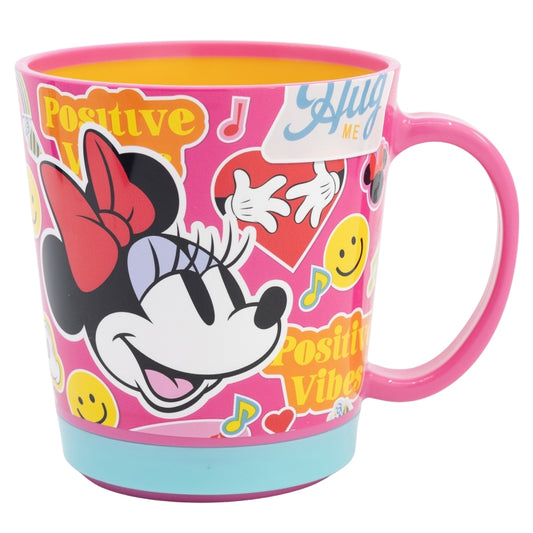TAZA ANTIVUELCO PP 410 ML MINNIE MOUSE FLOWER POWER - Imagen 1
