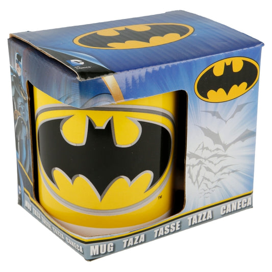 TAZA CERAMICA 325 ML EN CAJA REGALO BATMAN LOGO - Imagen 1