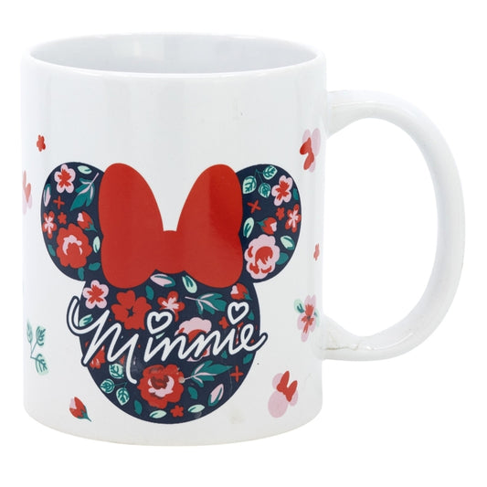 TAZA CERAMICA 325 ML EN CAJA REGALO MINNIE MOUSE GARDENING YA - Imagen 1
