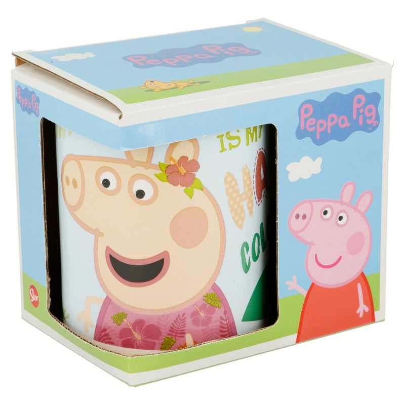 TAZA CERAMICA 325 ML EN CAJA REGALO PEPPA PIG PINK FLAMINGO - Imagen 1