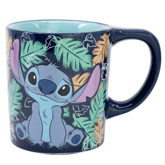 TAZA CERAMICA ANTIVUELCO 300 ML STITCH OHANA - Imagen 1