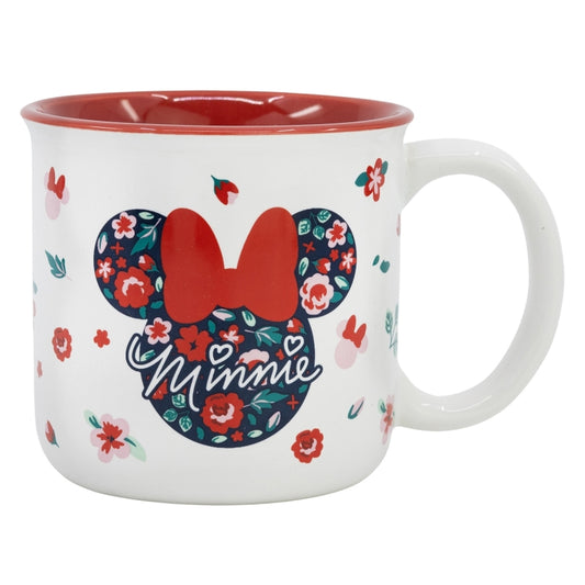 TAZA CERAMICA DESAYUNO 400 ML EN CAJA REGALO MINNIE MOUSE GARDENING - Imagen 1