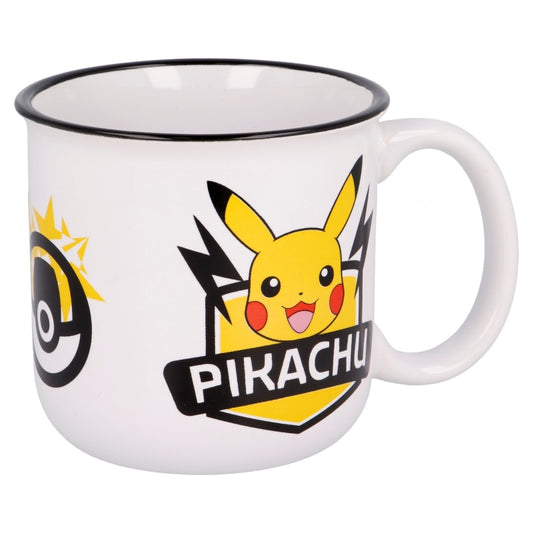 TAZA CERAMICA DESAYUNO 400 ML EN CAJA REGALO POKEMON PIKACHU - Imagen 1