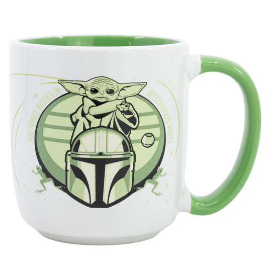 TAZA CERAMICA ELITE 380 ML EN CAJA REGALO GROGU MANDALORIAN - Imagen 1