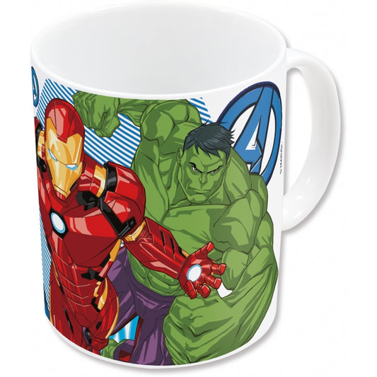 TAZA CERAMICA SB 325 ML EN CAJA AVENGERS GROUP BLUE LETS GO - Imagen 1
