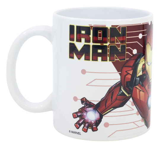 TAZA CERAMICA SB 325 ML EN CAJA AVENGERS IRONMAN FLYING STAR - Imagen 1