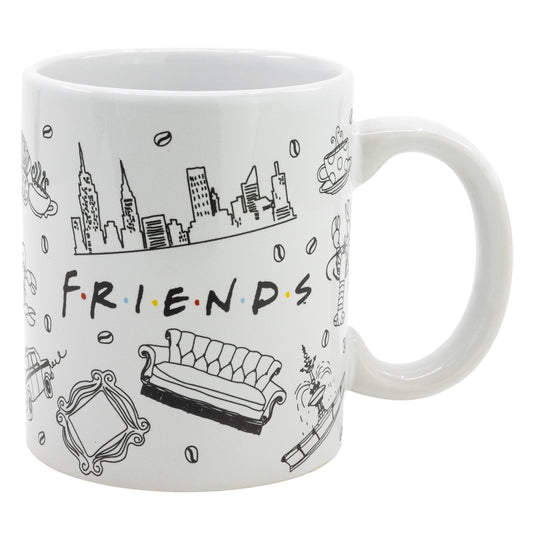 TAZA CERAMICA SB 325 ML EN CAJA FRIENDS - Imagen 1