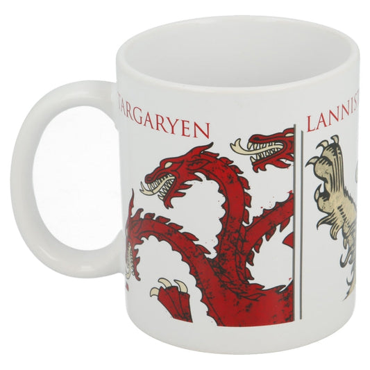 TAZA CERAMICA SB 325 ML EN CAJA GAME OF THRONES SHIELDS - Imagen 1