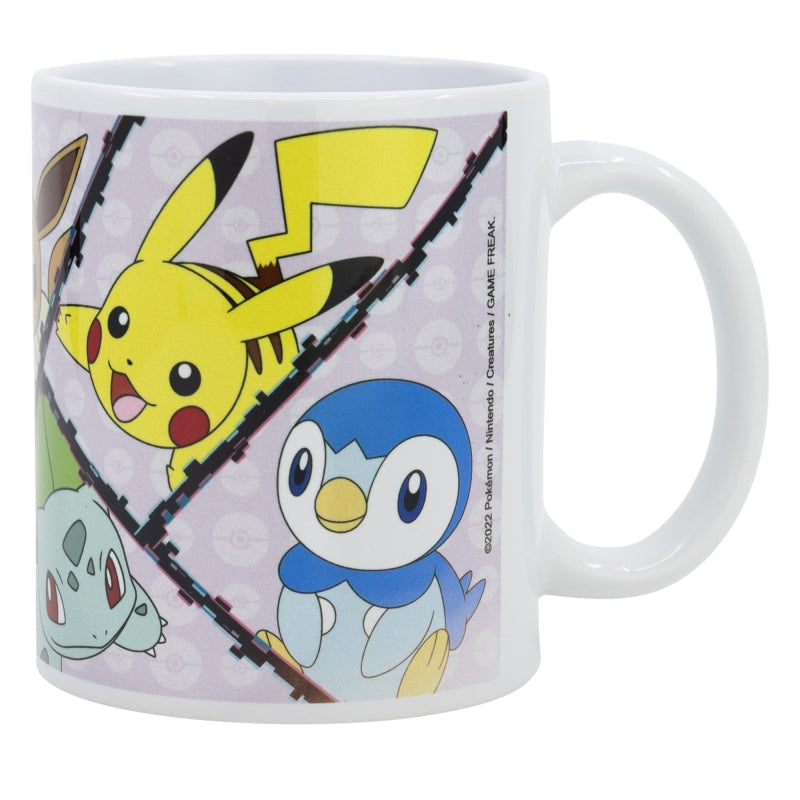 TAZA CERAMICA SB 325 ML EN CAJA POKEMON VARIOS PERSONAJES DESIGN 2 - Imagen 1