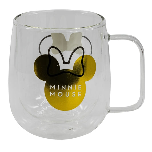 TAZA DE CRISTAL DE DOBLE PARED 290 ML MINNIE YOUNG ADULT - Imagen 1
