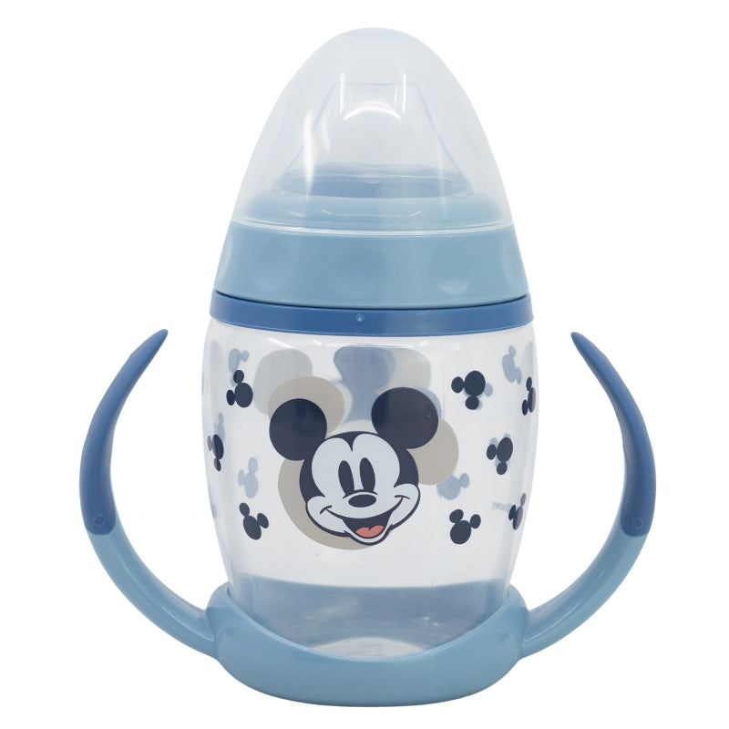 TAZA ENTRENAMIENTO FANCY 270 ML CON BOQUILLA DE SILICONA MICKEY MOUSE FULL OF SMILES - Imagen 1