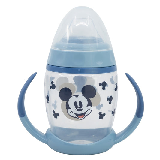 TAZA ENTRENAMIENTO FANCY 270 ML CON BOQUILLA DE SILICONA MICKEY MOUSE FULL OF SMILES - Imagen 1