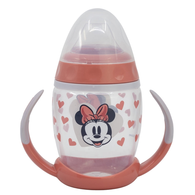 TAZA ENTRENAMIENTO FANCY 270 ML CON BOQUILLA DE SILICONA MINNIE MOUSE HEART FULL - Imagen 1