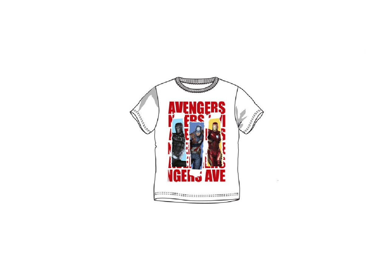 PACK 8 CAMISETAS LOS VENGADORES T4-10 AÑOS
