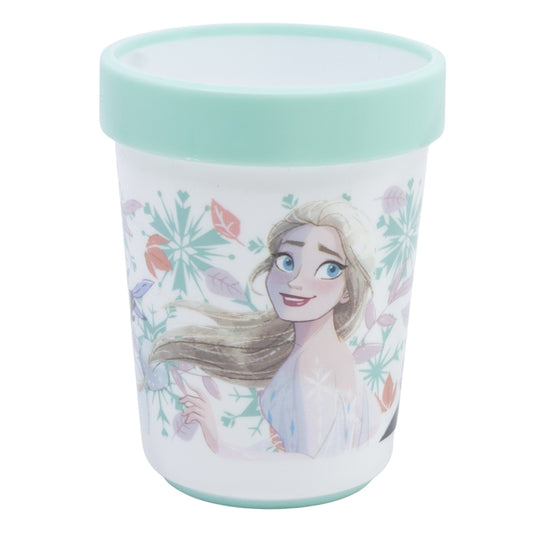 VASO ANTIDESLIZANTE PREMIUM BICOLOR 260 ML FROZEN SNOWY TALE - Imagen 1