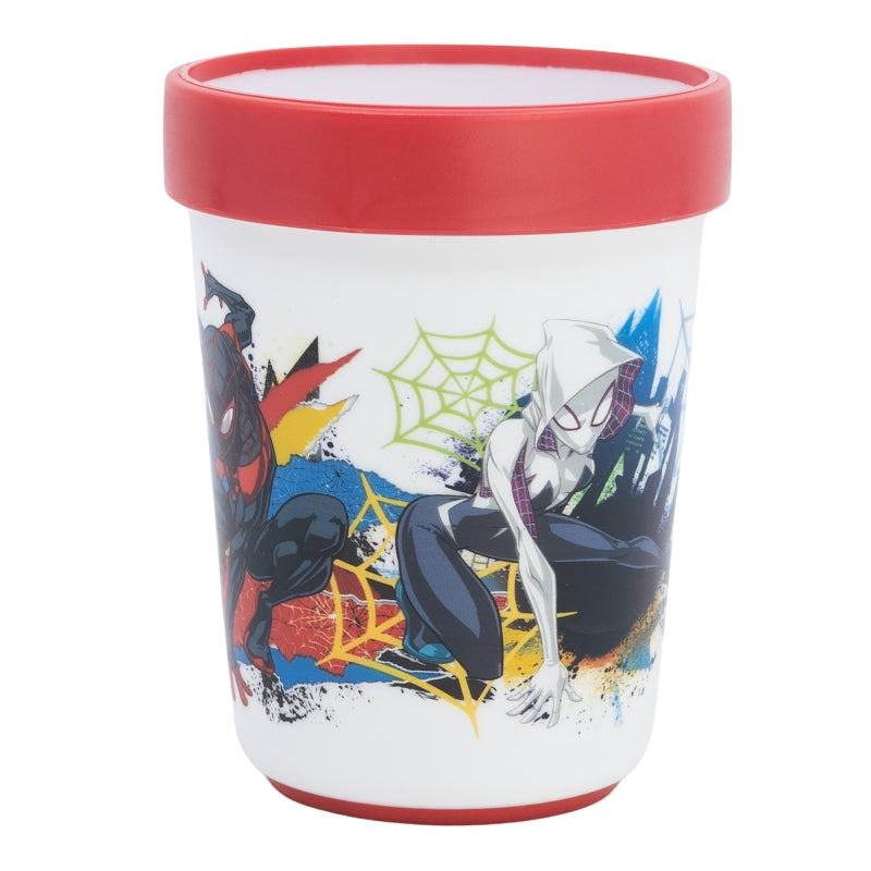 VASO ANTIDESLIZANTE PREMIUM BICOLOR 260 ML SPIDERMAN MOVING TARGET - Imagen 2