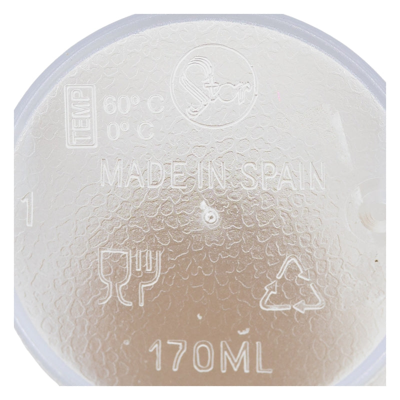 VASO APILABLE TRANSPARENTE 170 ML.