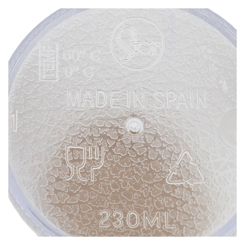 VASO APILABLE TRANSPARENTE 230 ML.
