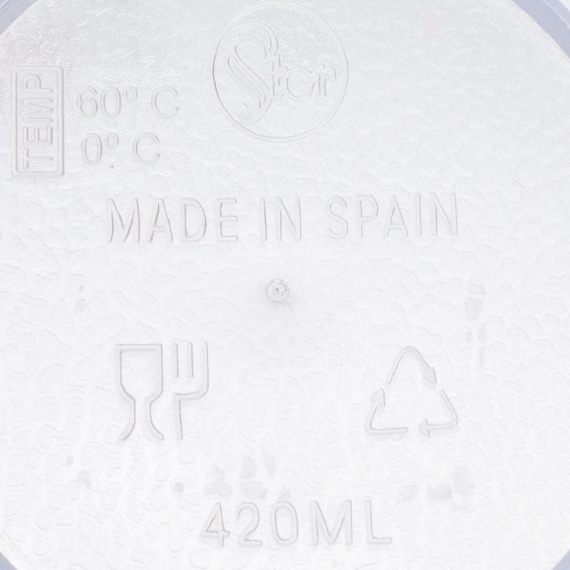 VASO APILABLE TRANSPARENTE 420 ML.