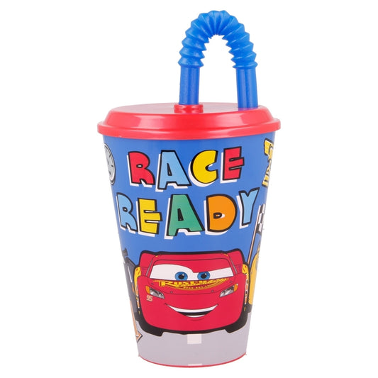 VASO CAÑA EASY 430 ML CARS LETS RACE - Imagen 1