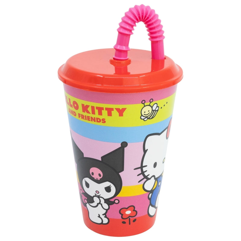 VASO CAÑA EASY 430 ML HELLO KITTY AND FRIENDS - Imagen 1