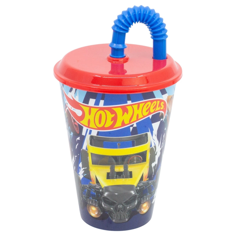 VASO CAÃA EASY 430 ML HOTWHEELS BLUE FIRE - Imagen 1