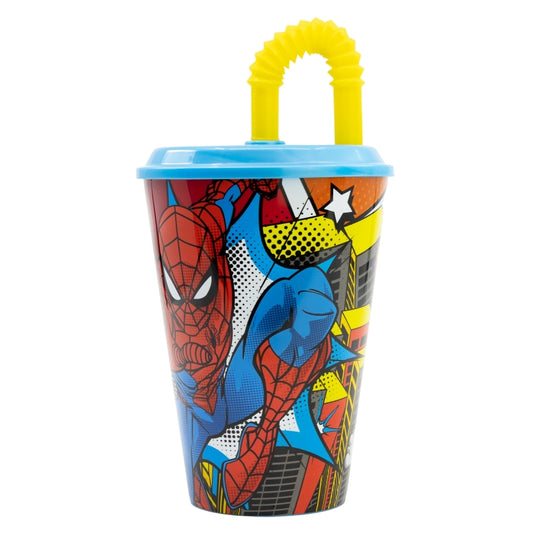 VASO CAÑA EASY 430 ML SPIDERMAN MIDNIGHT FLYER - Imagen 1