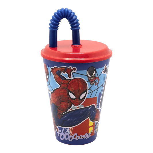 VASO CAÑA EASY 430 ML SPIDERMAN MOB RULES - Imagen 1