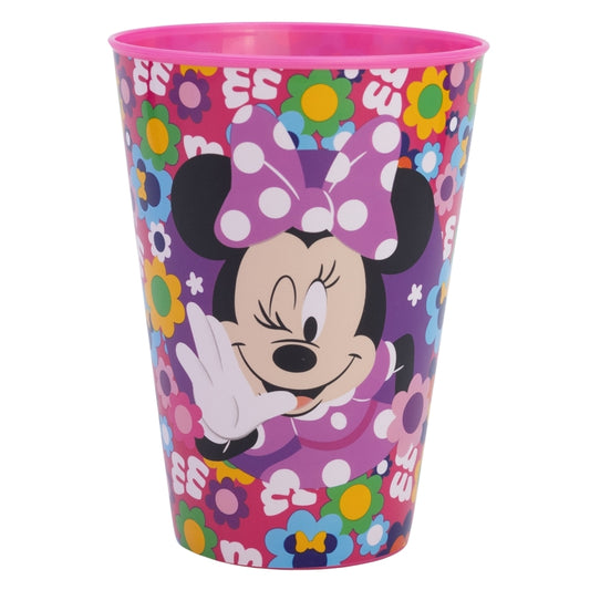 VASO EASY GRANDE 430 ML MINNIE BOLD FLORALS - Imagen 1