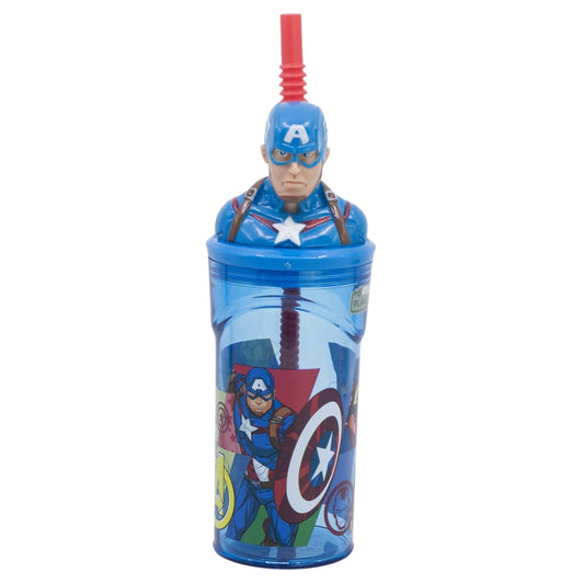 VASO FIGURITA 3D 360 ML AVENGERS SEVEN WONDERS CAPTAIN AMERICA - Imagen 1
