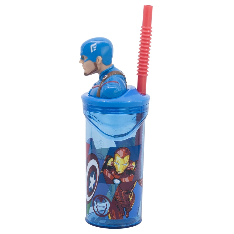 VASO FIGURITA 3D 360 ML AVENGERS SEVEN WONDERS CAPTAIN AMERICA - Imagen 2
