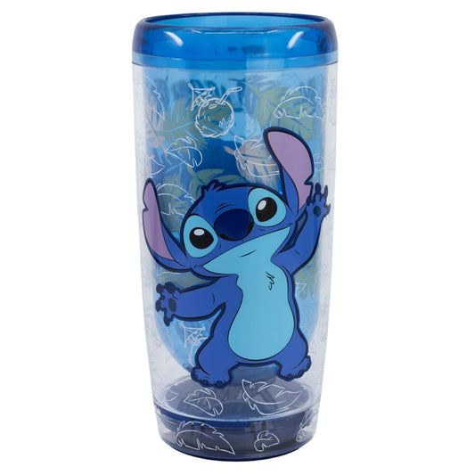 VASO PS DOBLE PARED ANTIVUELCO 625 ML STITCH OHANA - Imagen 1